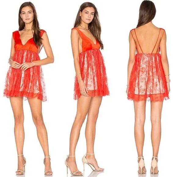 NEW Alice McCall Here I Am Mini Red Dress Size 2 - Picture 1 of 6